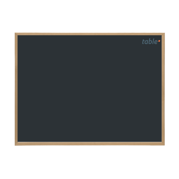 Tabla neagra non-magnetica rama lemn 60x45