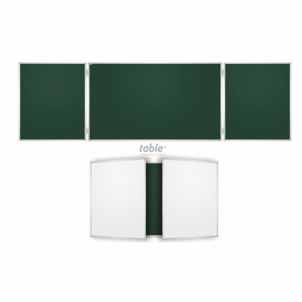 Tabla scolara triptica combinata 300x100